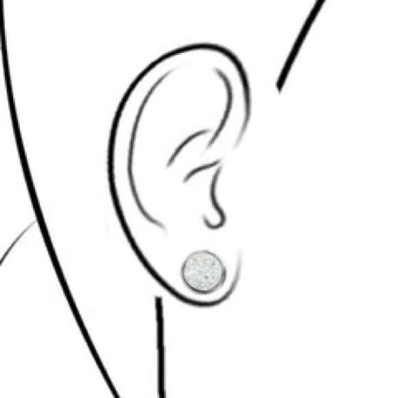 Sparkling Pink Stud Earrings - Picture 4 of 4